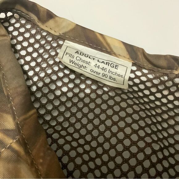 Stearns Ducks Unlimited Sport Vest Flotation Aid Adult XL Brown Camouflage - Picture 10 of 10